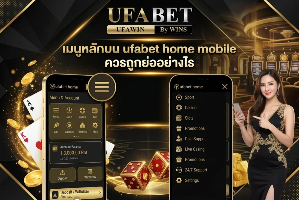 เมนูหลักบน ufabet home mobile ควรถูกย่ออย่างไร
